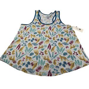 Secret Treasures Women's Size Medium 8-10 Sleep Tank Top Leopard Leaves New